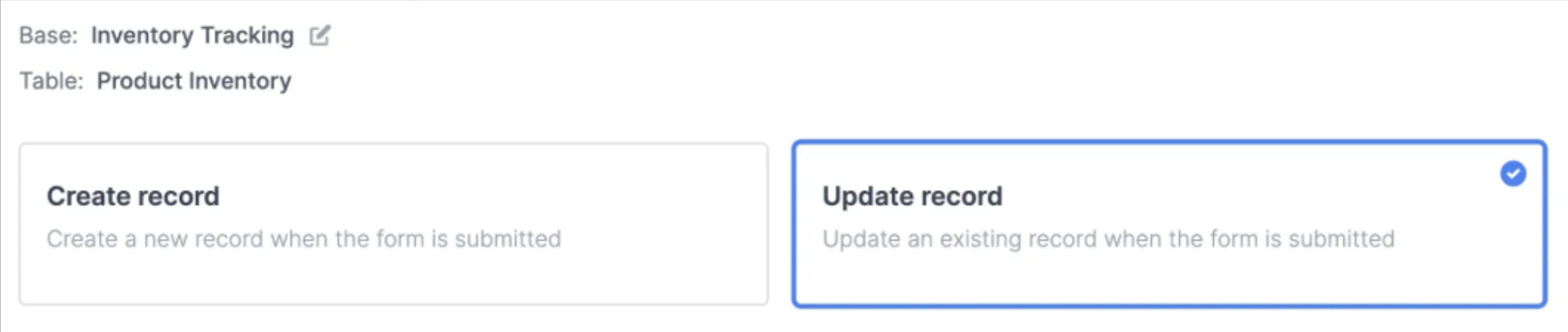 Screenshot of the Form designer tab of a form