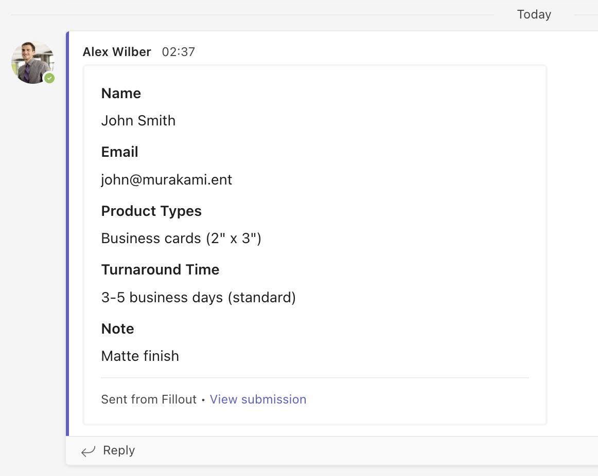 Screenshot of the Integrate page