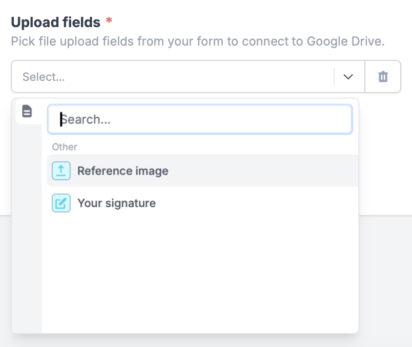 Screenshot of the Fillout form creation page