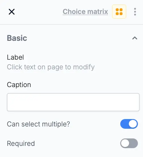 Screenshot of the Form designer tab of a form