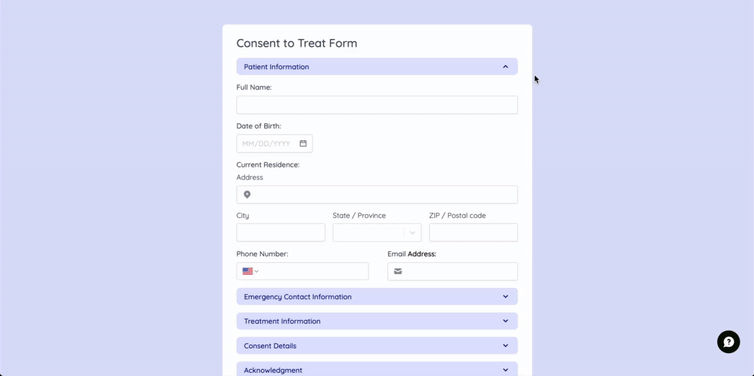 Screenshot of the Form designer tab of a form