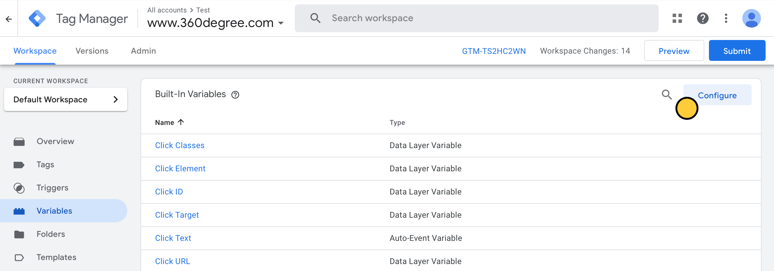 Screenshot of the Integrate tab of a form