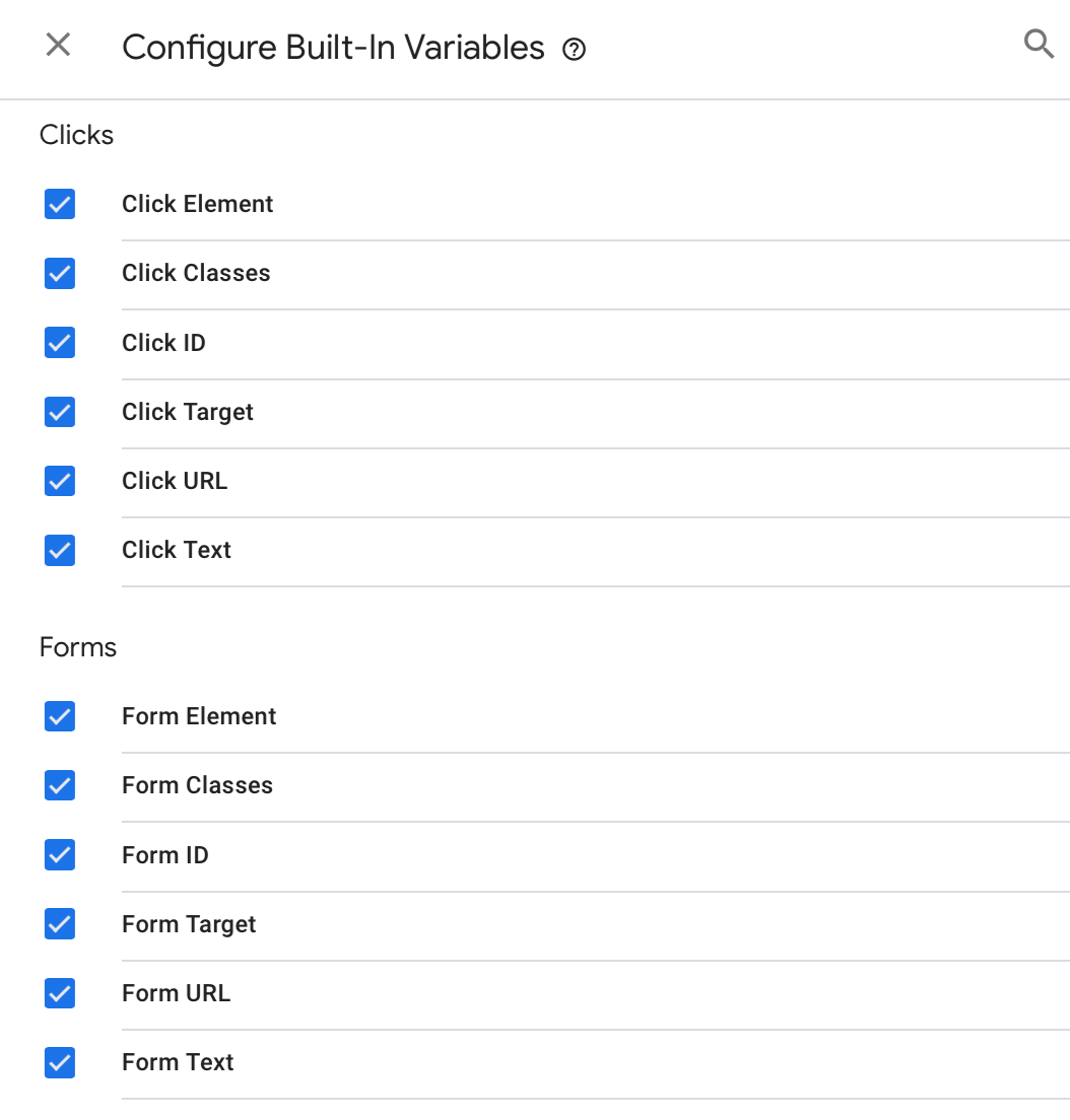 Screenshot of the Integrate tab of a form