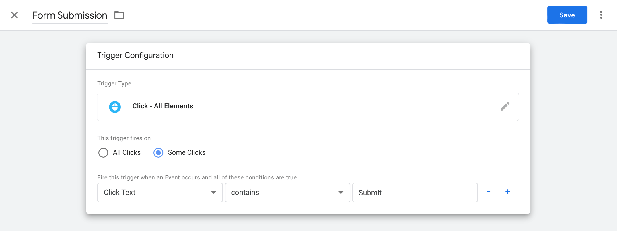 Screenshot of the Integrate tab of a form