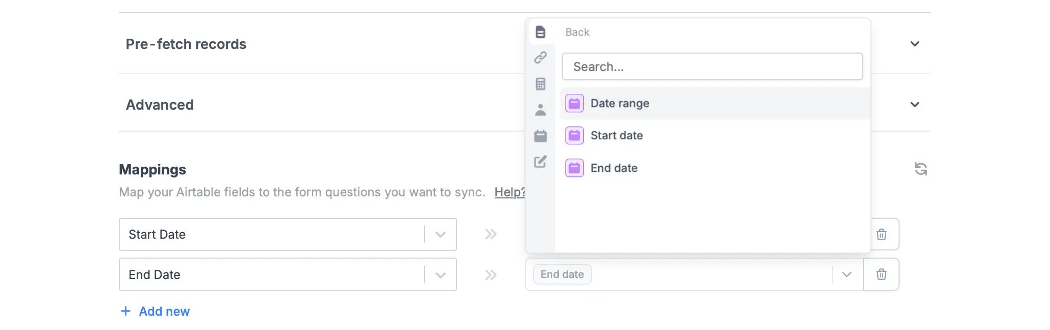 Screenshot of the Form designer tab of a form