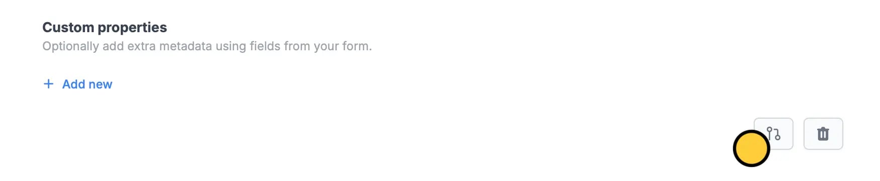 Screenshot of the Integrate tab of a form