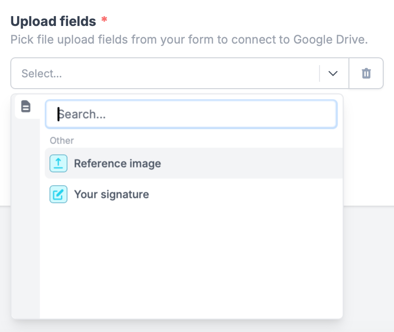 Screenshot of the Fillout form creation page