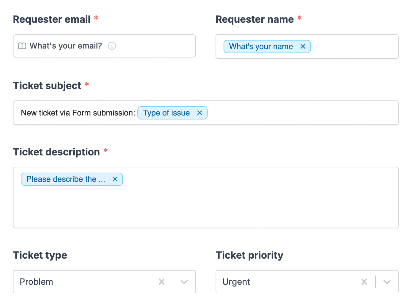 Screenshot of the Integrate page