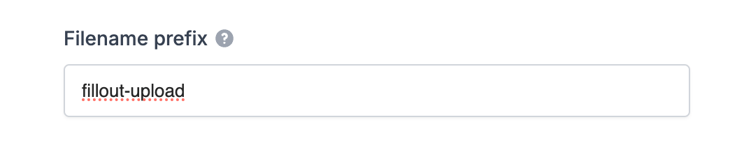 Screenshot of the Fillout form creation page