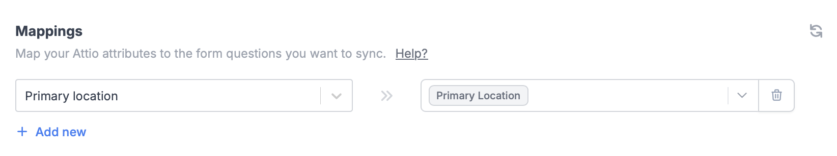 Screenshot of the Attio form creation page