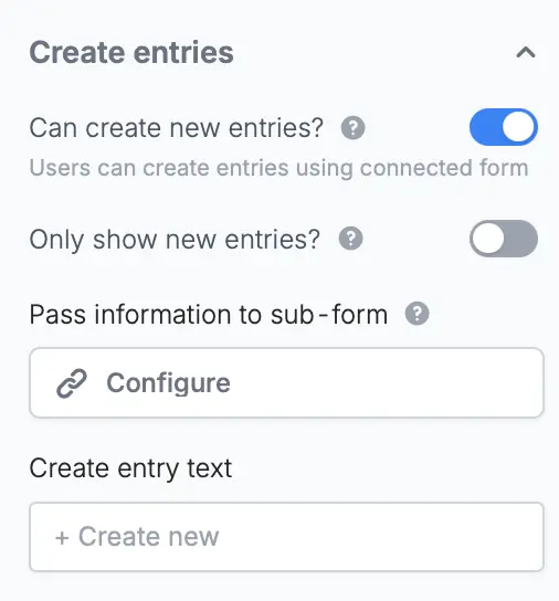 Screenshot of the Form designer tab of a form