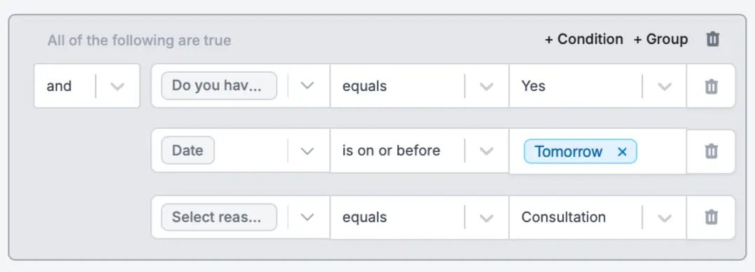 Screenshot of the Form designer tab of a form