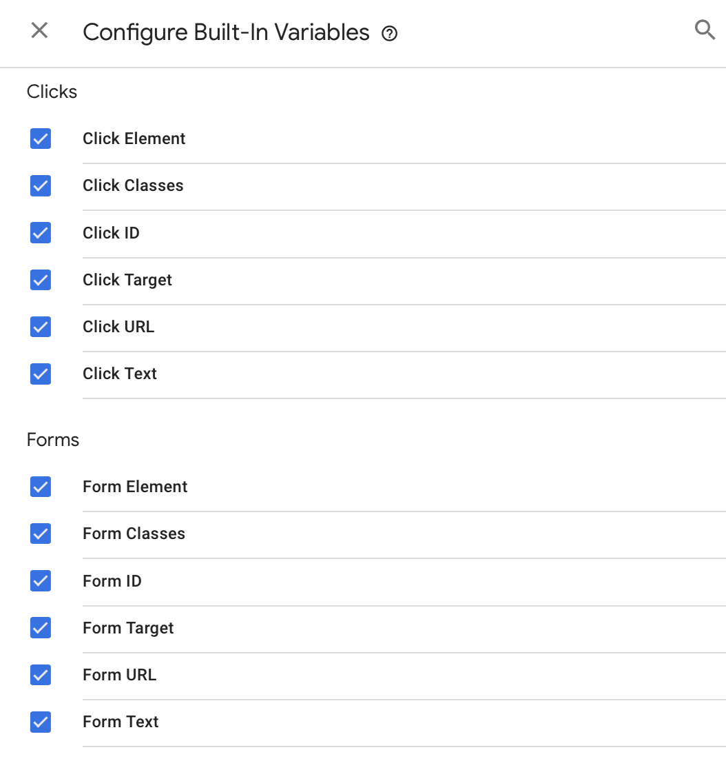 Screenshot of the Integrate tab of a form