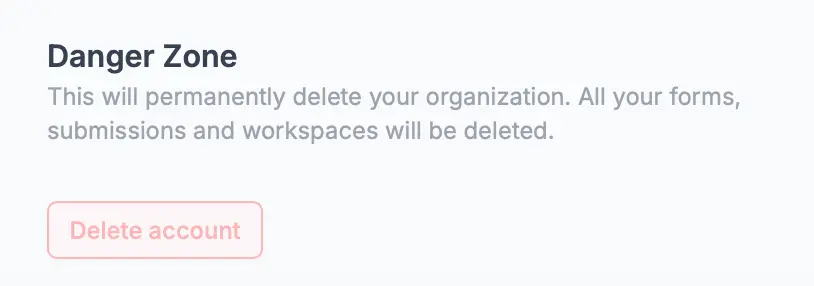 How to delete your account