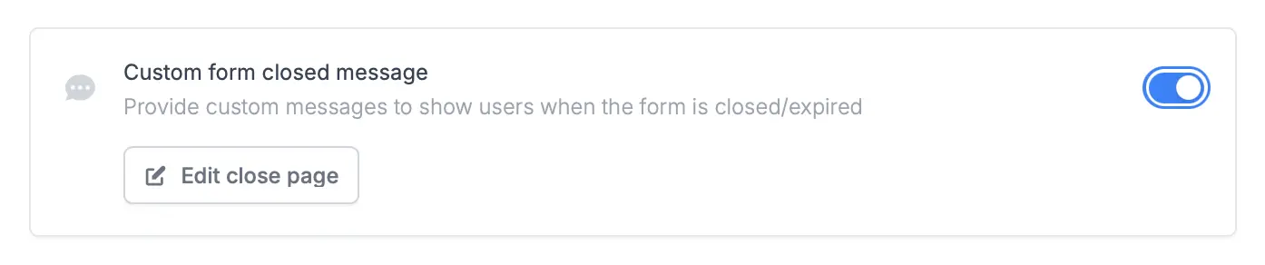 Screenshot of the Access tab of a form