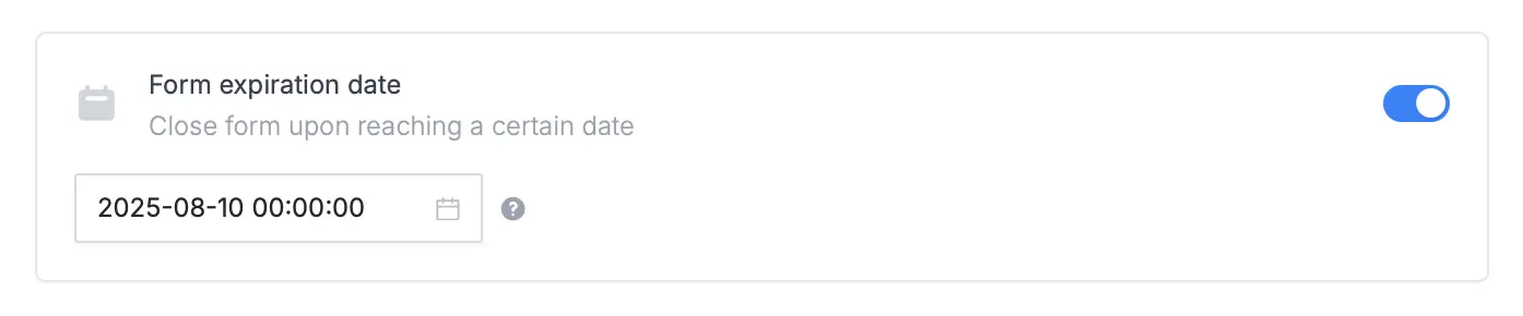 Screenshot of the Access tab of a form