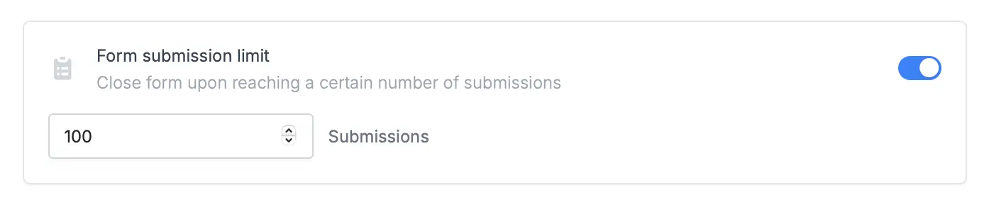 Screenshot of the Access tab of a form