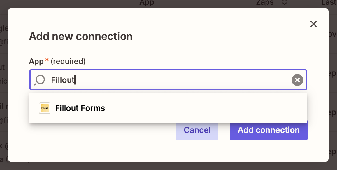Screenshot of the Zapier apps page