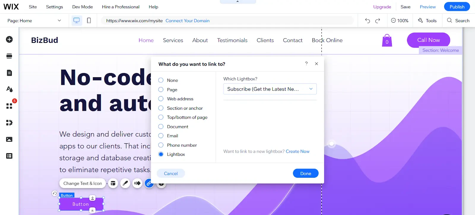 Screenshot of the Share tab of a form