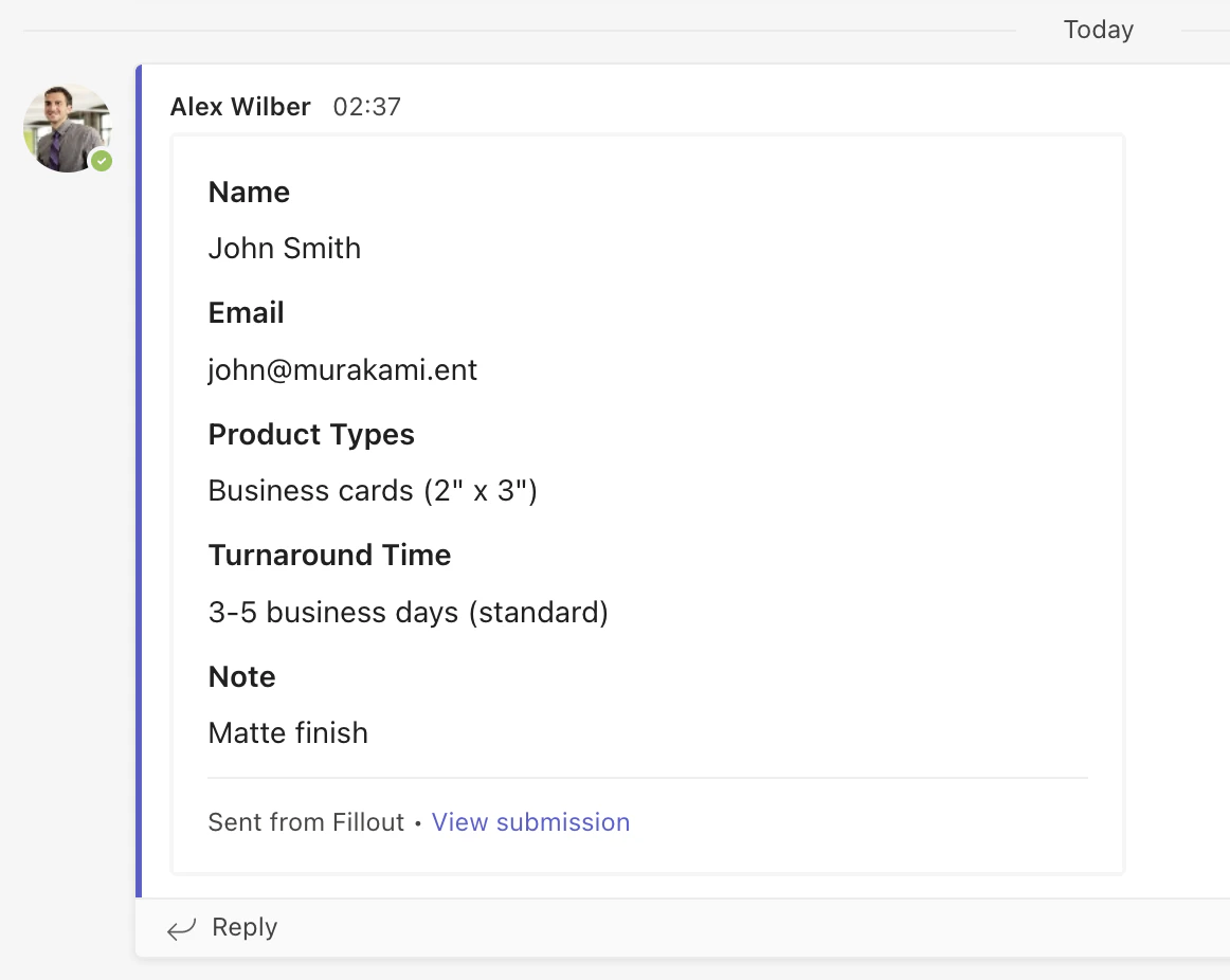 Screenshot of the Integrate page