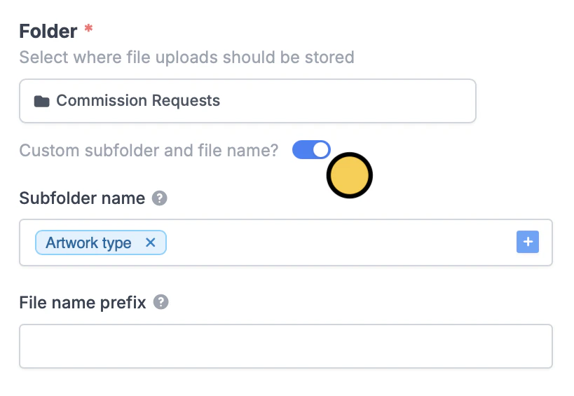 Screenshot of the Fillout form creation page