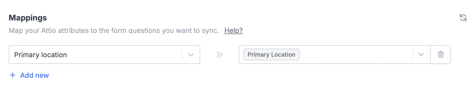 Screenshot of the Attio form creation page