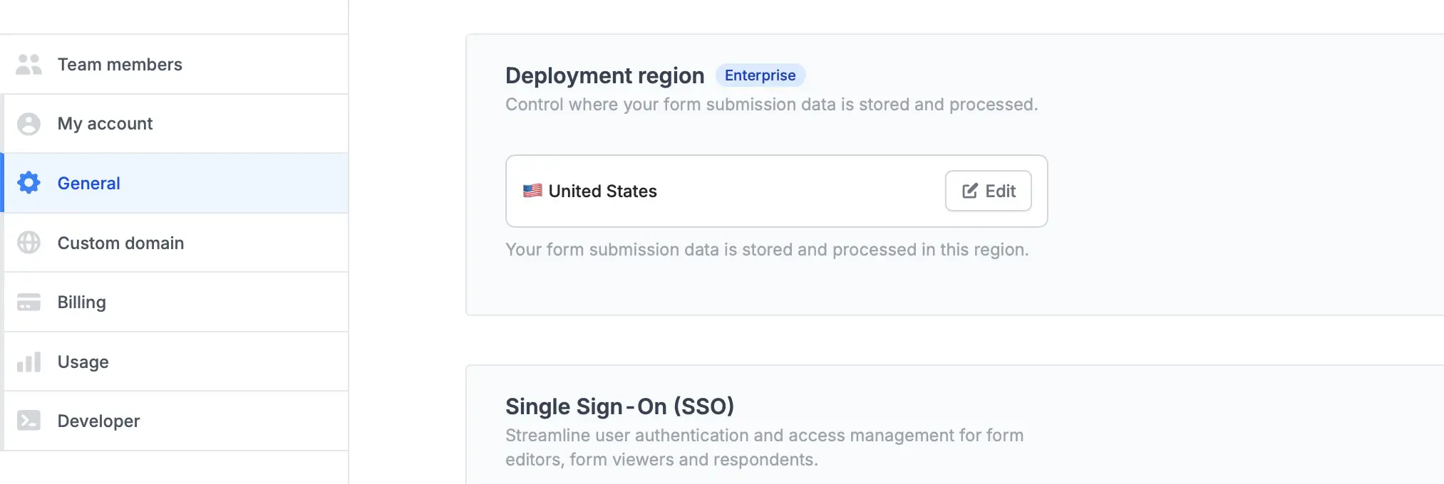 Change deployment region