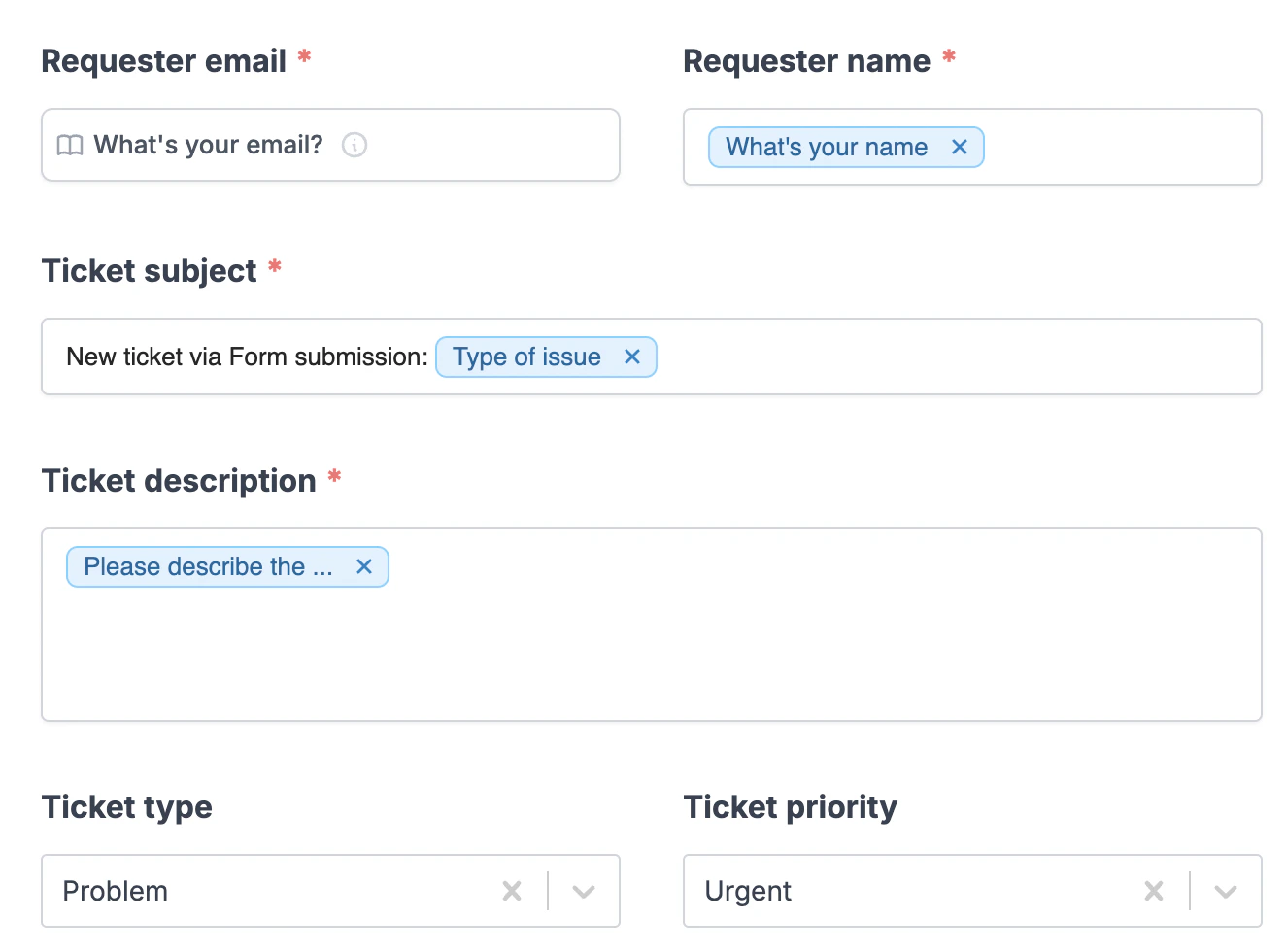 Screenshot of the Integrate page