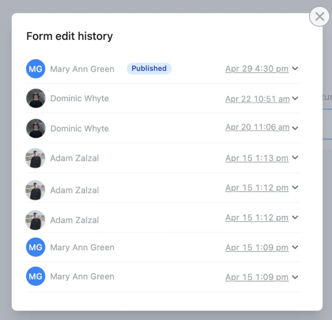 Restore previous version