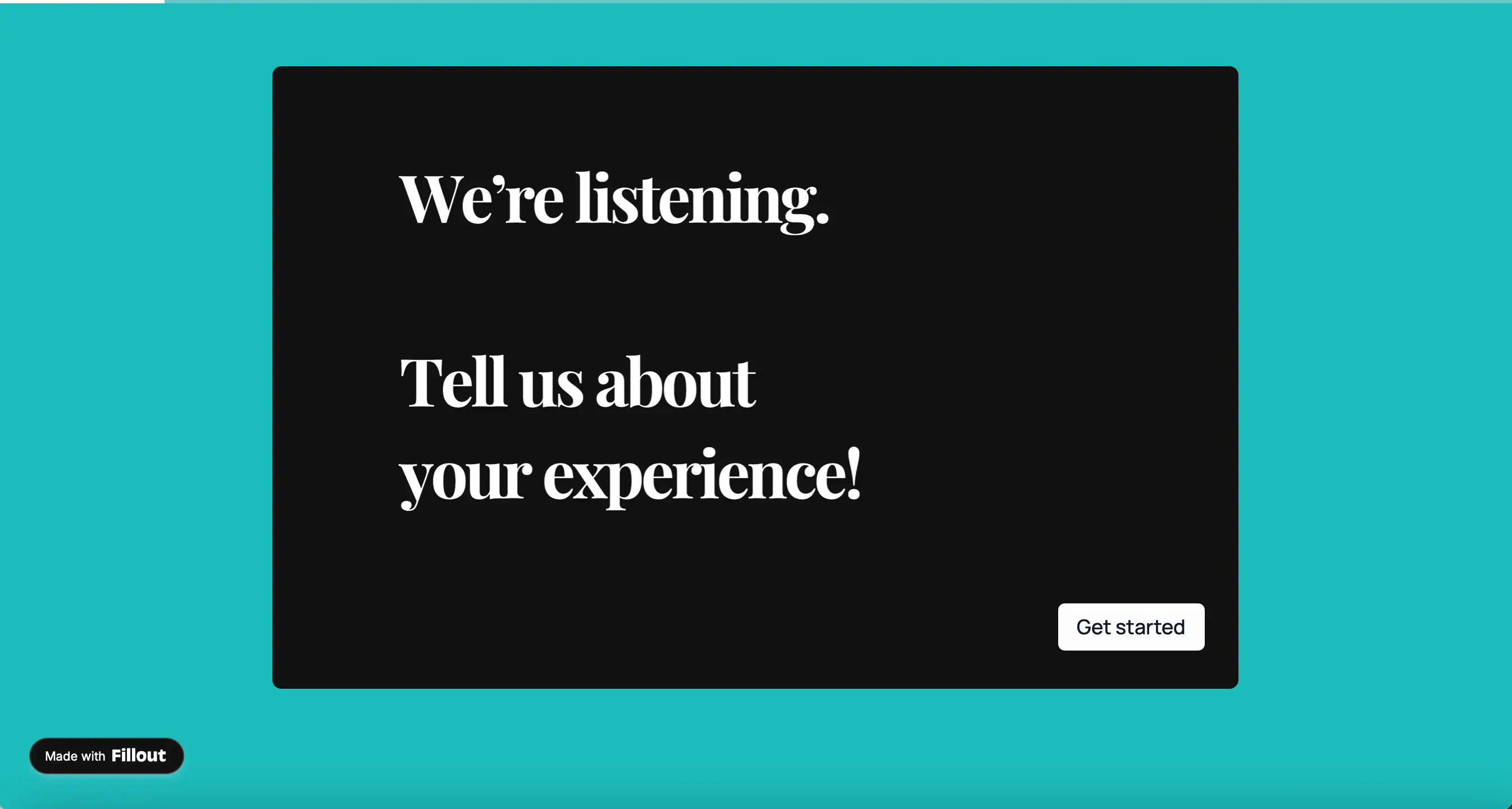 Screenshot of the Share tab of a form