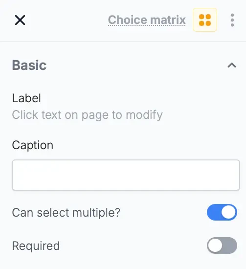 Screenshot of the Form designer tab of a form