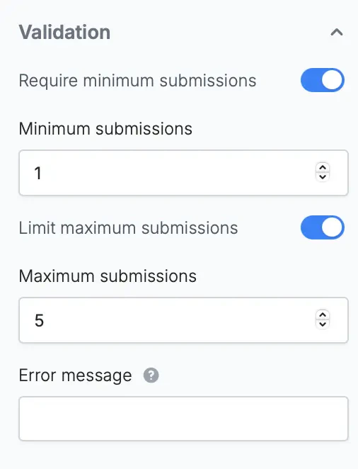 Screenshot of the Form designer tab of a form