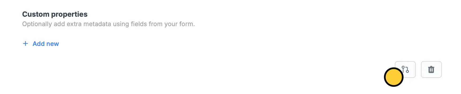 Screenshot of the Integrate tab of a form
