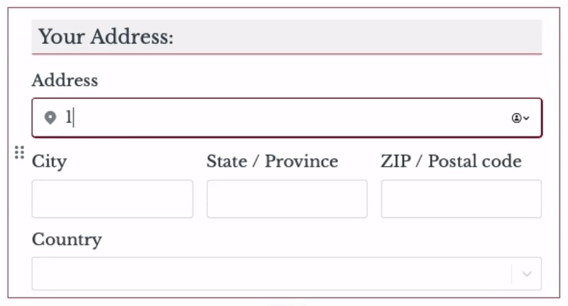 Screenshot of the Form designer tab of a form