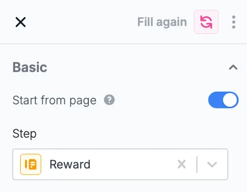Screenshot of the Form designer tab of a form