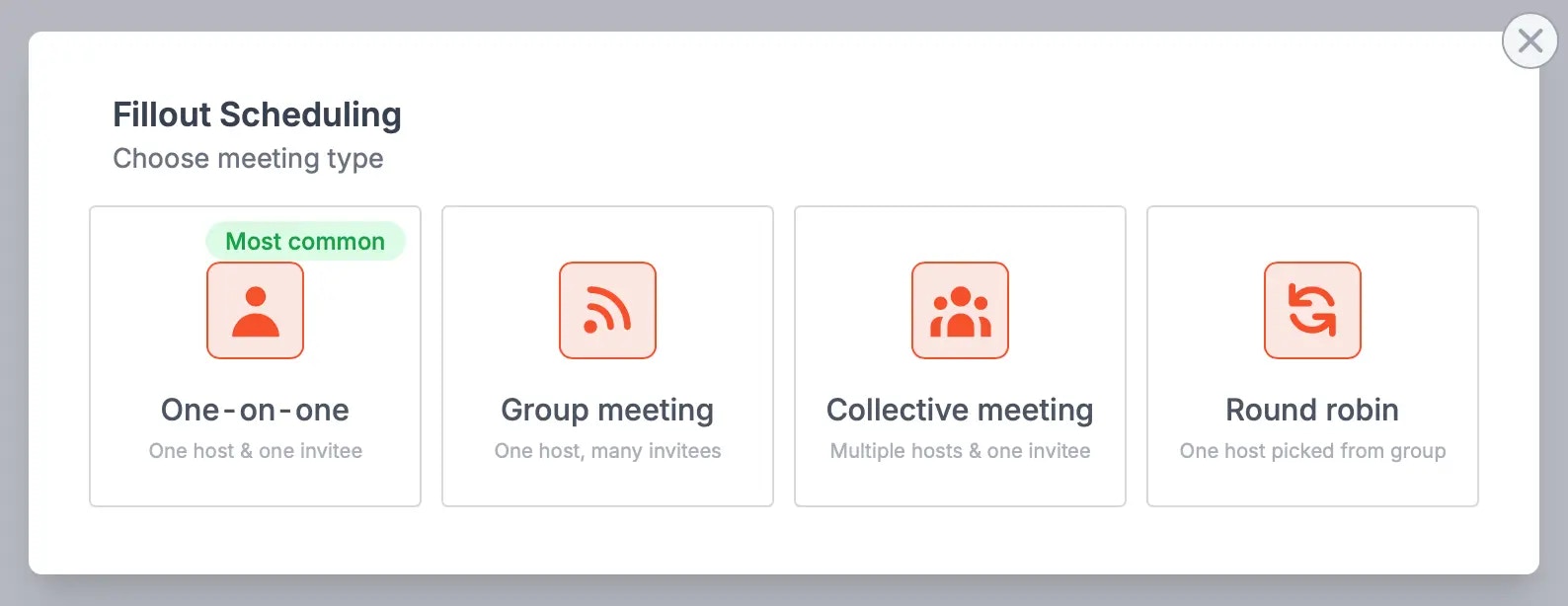Fillout Scheduling