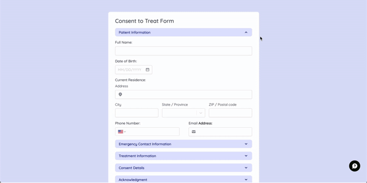 Screenshot of the Form designer tab of a form