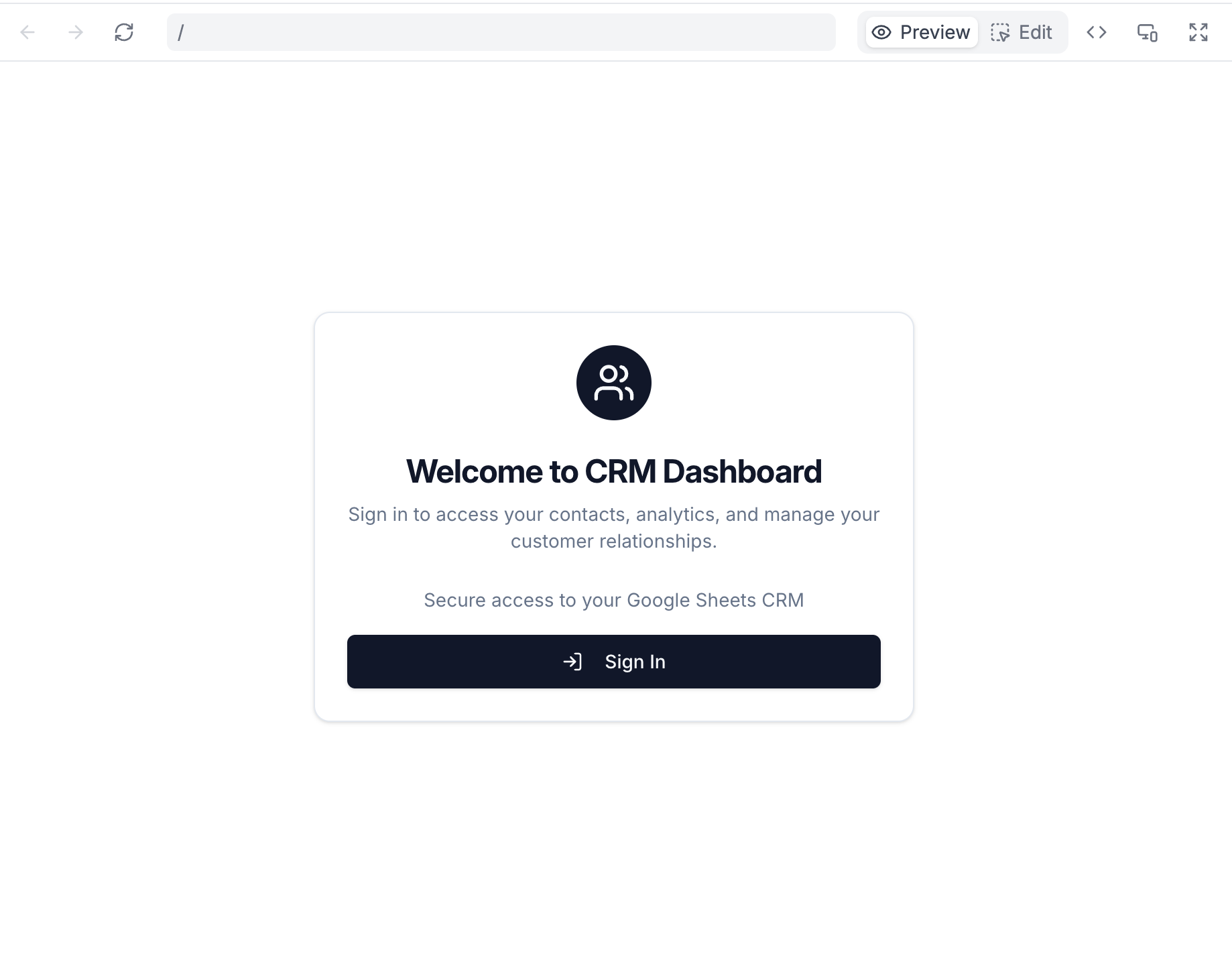 Choose a form type