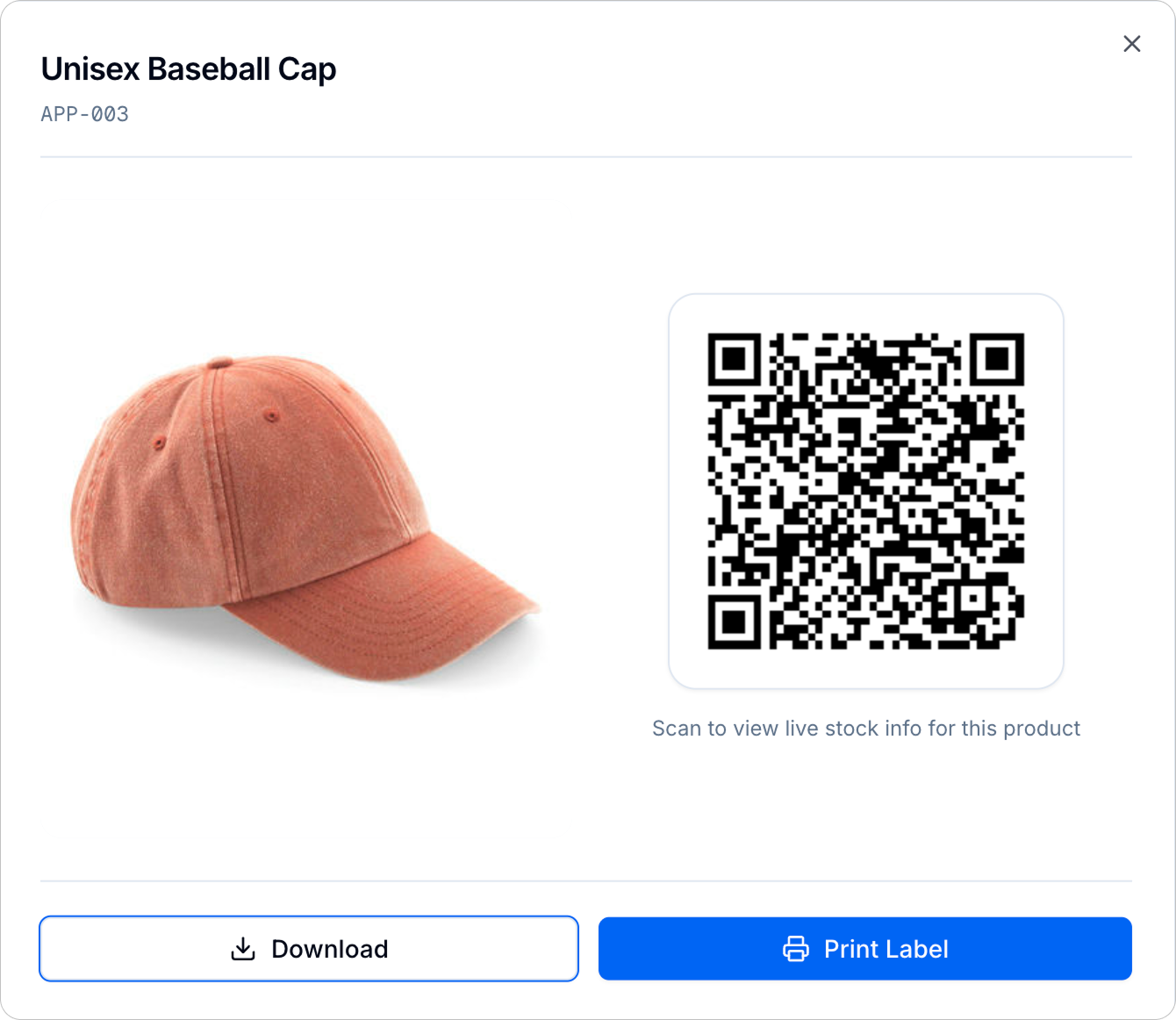 QR code example in Zite