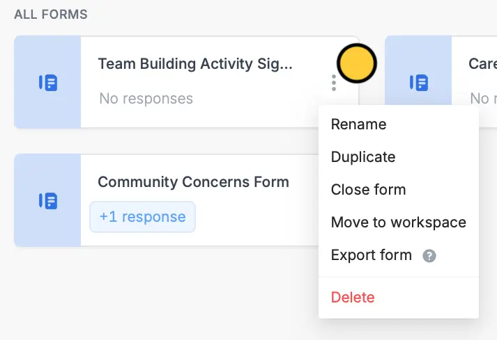 Duplicate a form