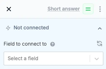 Connect duplicated questions to an integration