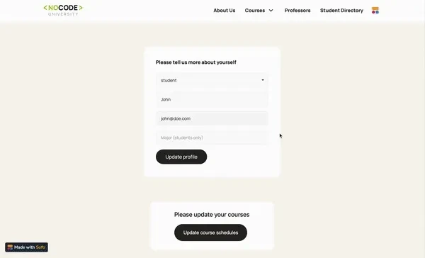 Update forms