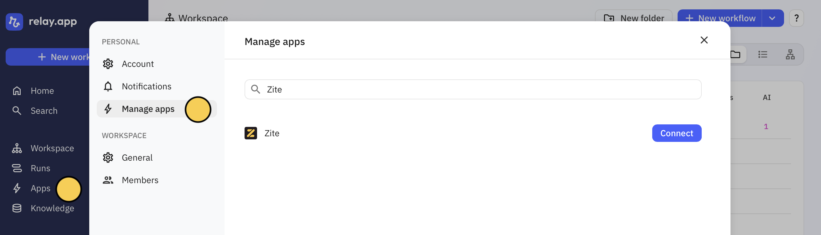 Relay Integration Zite