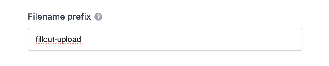 Screenshot of the Fillout form creation page