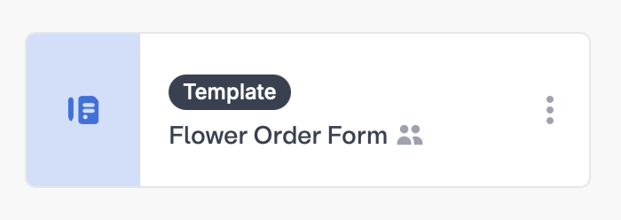 Screenshot of the Share tab of a form