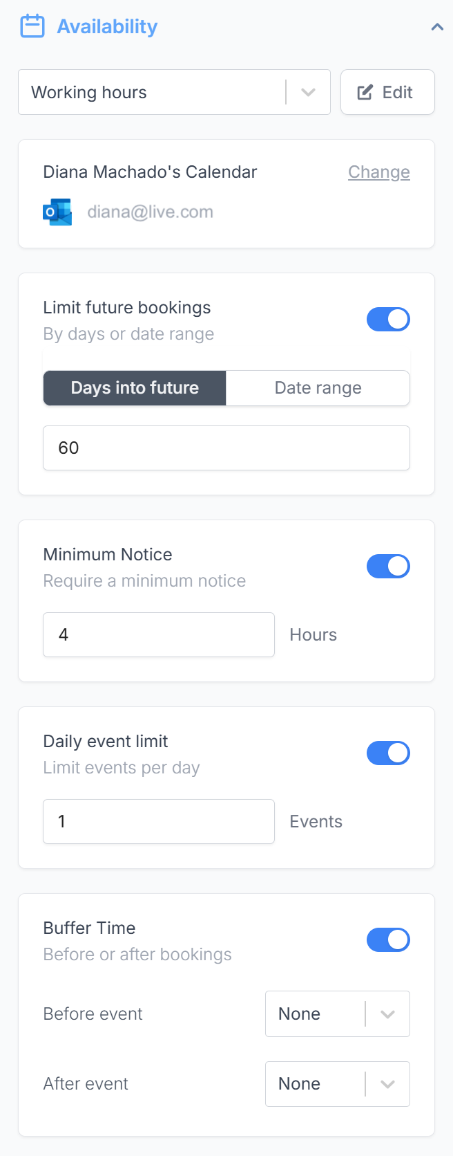 Limit bookings - Fillout Help Center