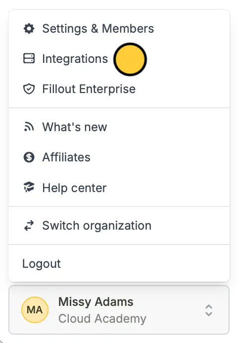 Limit access to integrations (connected accounts)