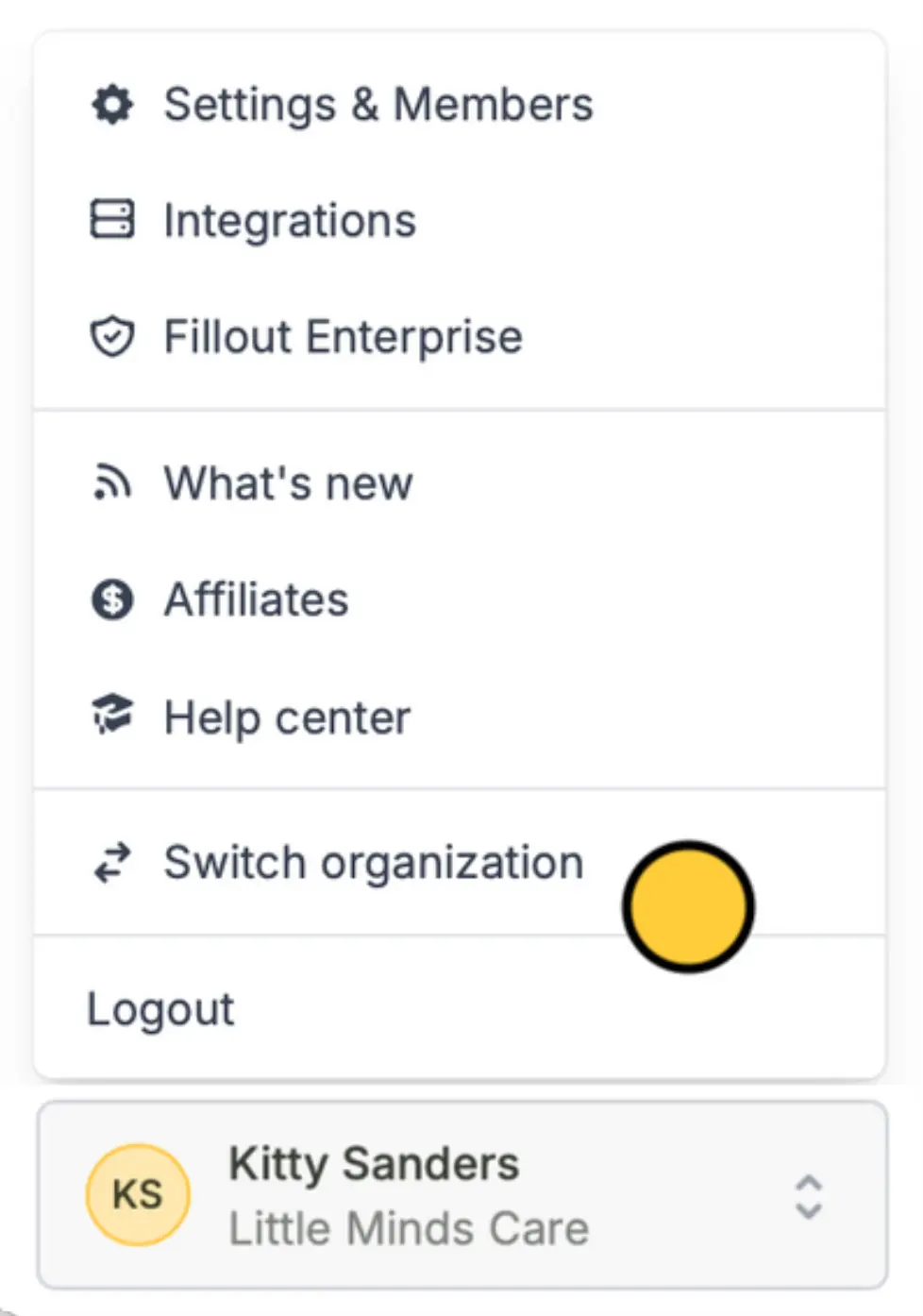 How to create another organization