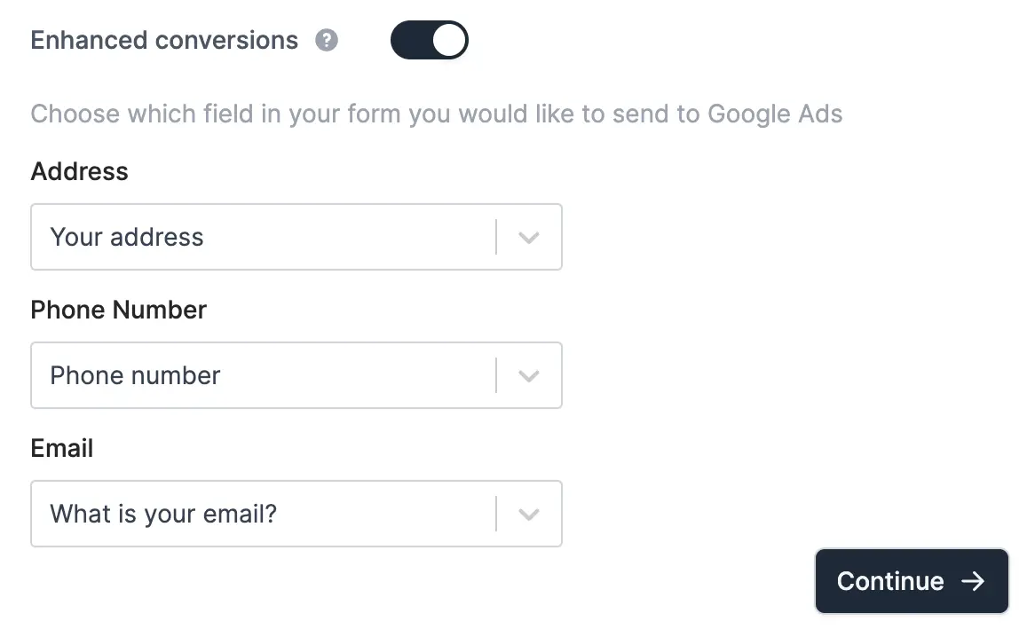 Google Ads tracking