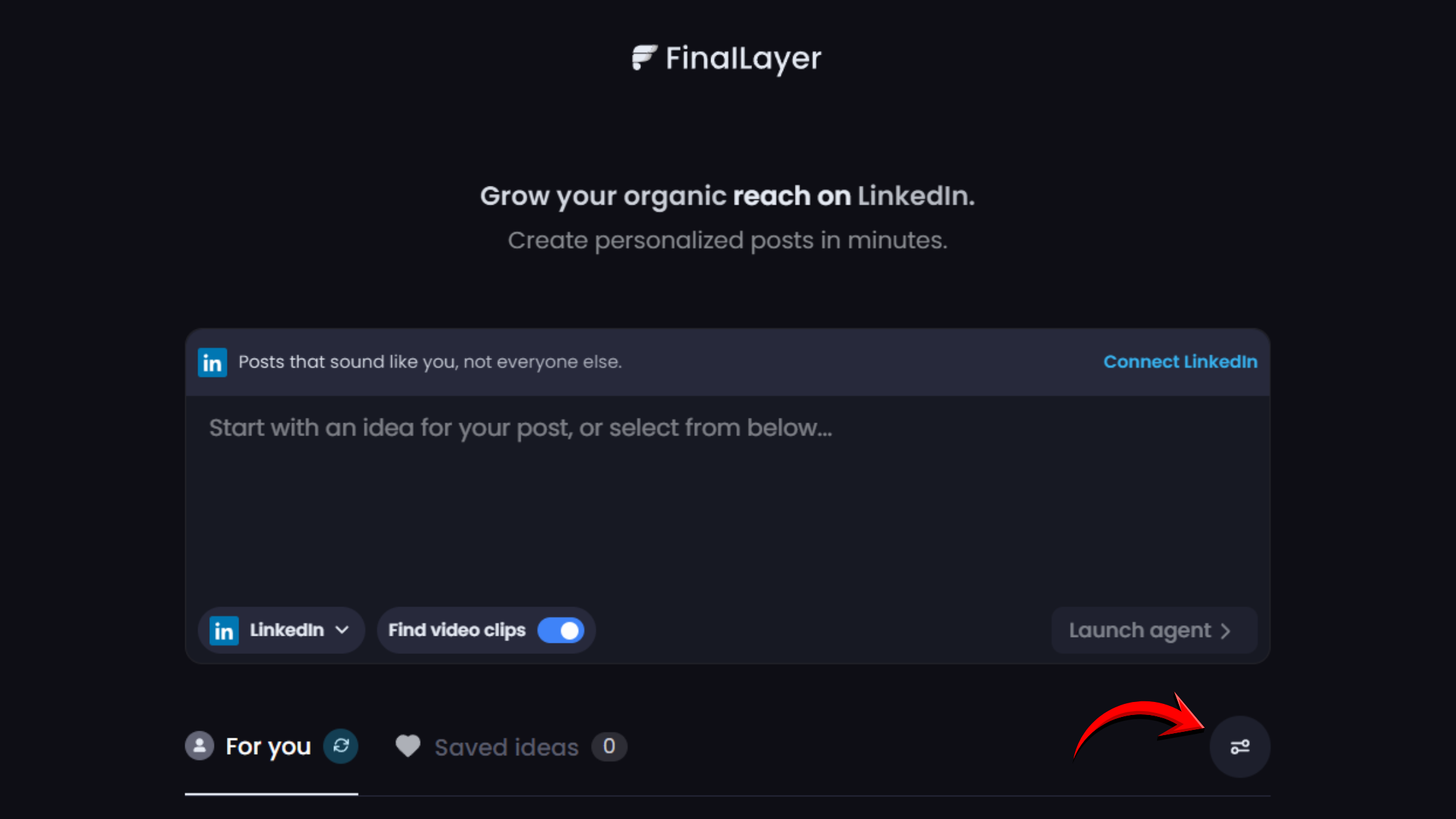 Customize topics with FinalLayer